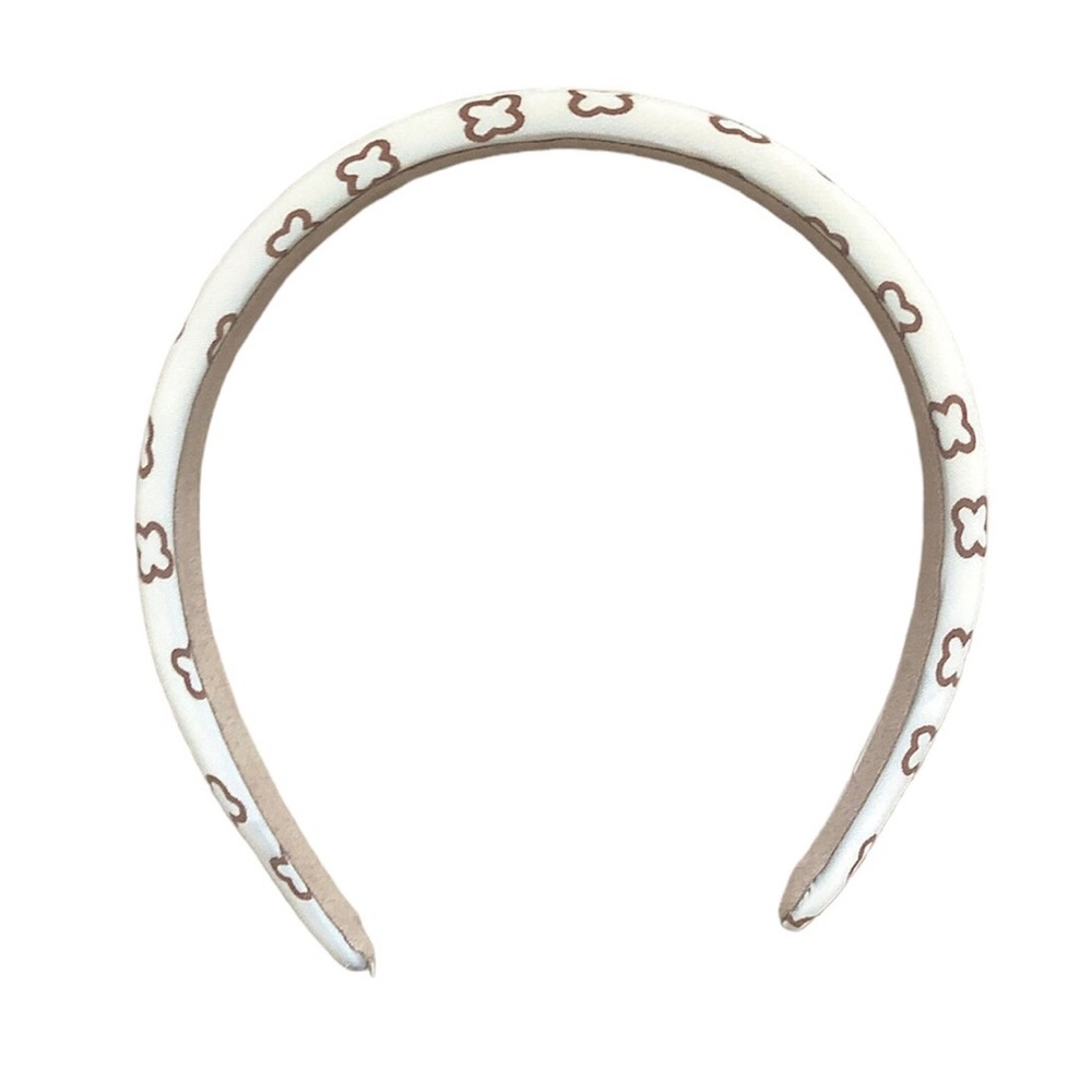 White/Brown Headband